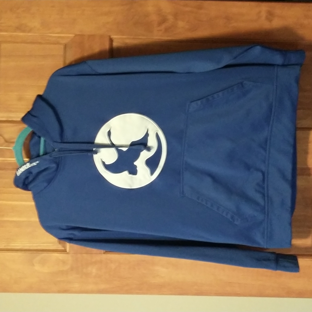 Gander Mountain men's size L fleece lined hoodie with logos